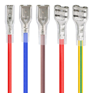 Báo Chí Thiết Bị Đầu Cuối 6.3Mm Chèn Mùa Xuân Lug Tinh Khiết Đồng Dây Điện - Product Image 5