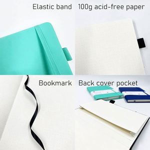 <b>A5</b> Hardcover Notebook with Elastic Band, Dotted Journal Planner for Office, Business and Student Note Taking - Product Image 4