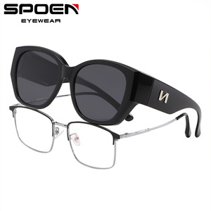 SPOEN Sunglasses Rectangle Polarized UV400 Driving Unisex Adult Fashion <b>Eyewear</b> - Product Image 1