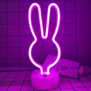 <span class=keywords><strong>Lampe</strong></span> <span class=keywords><strong>néon</strong></span> de bureau USB/à piles lapin <span class=keywords><strong>rose</strong></span> <span class=keywords><strong>lampe</strong></span> au <span class=keywords><strong>néon</strong></span> pour salon mariage décoration de la maison - Product Image 1