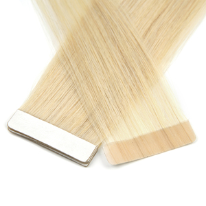 Extensions de cheveux naturels indiens vierges à prix d'usine, invisibles, lisses, avec bande adhésive, blondes, lisses naturelles - Product Image 5
