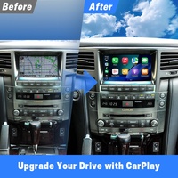 Boîtier d'interface Linux pour Lexus LX570 2009-2011, CarPlay sans fil, Android Auto, module CarPlay, décodeur, autoradio, Binarytek