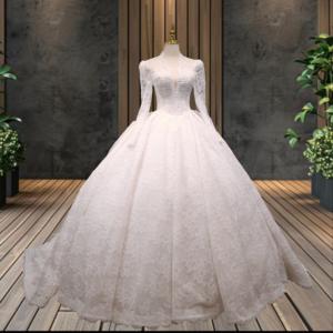 Nuovo <span class=keywords><strong>Abito</strong></span> da <span class=keywords><strong>Sposa</strong></span> 2025 Taglie Forti con Scollo a V Profondo, Stile Principessa, Ricamo Floreale in Pizzo, Romantico per <span class=keywords><strong>Madre</strong></span> della <span class=keywords><strong>Sposa</strong></span> - Product Image 2