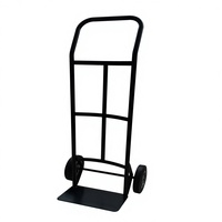 Carretilla de Mano de Acero Resistente de Dos Ruedas para Compras, Herramientas y Uso Industrial - Compatible con OEM