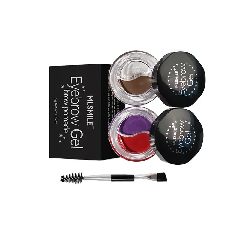 Colorful Brow Vegan Cruelty Free Eyebrow Color Filling N Shaping Brows Dual Color Pot Brow Pomade