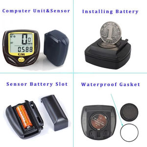 Velocímetro inalámbrico multifunción, noctilucente, impermeable, cuentakilómetros con pantalla LCD, ordenador para bicicleta de ejercicio - Product Image 2