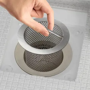 Yüksek kaliteli paslanmaz çelik anti-tıkanma mutfak zemin drenaj filtresi kolay temizlenebilen ticari ve endüstriyel kullanım