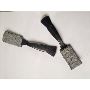 Cepillo de limpieza doble para coche Emi, gris, ABS, coral, lana de nailon, para eliminar el polvo de las ranuras de las rejillas de ventilación interiores - Product Image 3
