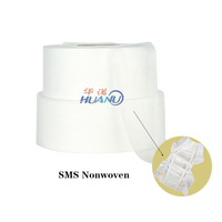 China Supplier Embossing 12-15 GSM Hydrophobic SMS Vlies für Baby Windel Bein abdeckung