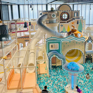 Prix d'usine Acheter équipement de parc d'attractions Ensemble d'équipement de jeu doux pour petits enfants Toboggan de terrain de jeu intérieur - Product Image 3