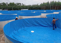 Rouleau de bâche enduit de PVC 500gsm 630SM personnalisé pour le prix du réservoir d'eau agricole d'étang à poissons