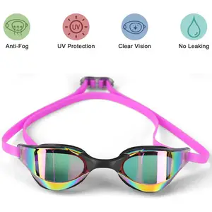 Custom Cheap Competition Best Seller Men Swimming Goggles No Leaking Soft Si Power Swimming Goggles For Myopia