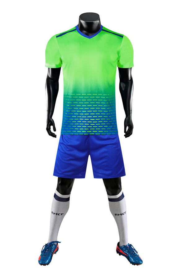 Custom Sky Blue Soccer Jersey Football Team Sports Wear Kit