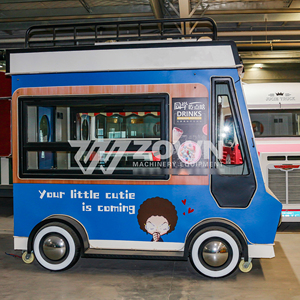 Custom Electric Mobile Food Cart, CE Certified Catering <b>Trailer</b>, for Snack, Coffee, BBQ and Outdoor Commercial Events - Product Image 4