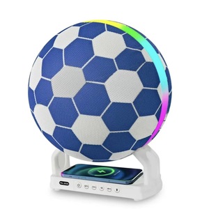 Boîte à son multifonctionnelle 3-en-1 en forme de ballon de football 2026 avec <span class=keywords><strong>haut</strong></span>-<span class=keywords><strong>parleur</strong></span>, chargeur sans fil et ventilateur – Cadeau idéal pour les fêtes - Product Image 5