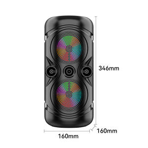 Mini haut-parleur portable 16W, double haut-parleur BT haute puissance, haut-parleur RGB, lumière ambiante, caisson <span class=keywords><strong>de</strong></span> basses portable avec basses profondes - Product Image 2