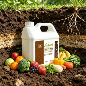 Acondicionador de Suelo, Fertilizante con Ácido Fúlvico y Húmico, Bioestimulante Líquido, Fertilizante Orgánico para el Crecimiento de Raíces, Mejora de la Materia Orgánica - Product Image 1