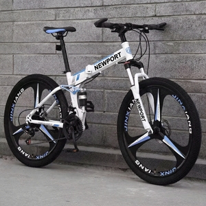 Bicicleta de Montaña Plegable de 21 Velocidades al por Mayor, Bicicleta de Montaña Plegable de 26 Pulgadas para Adultos Hombres - Product Image 2