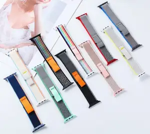 Nieuw Ontwerp Officiële Ademende Nylon Wild Trail Loopback Horlogeband Voor Apple Watch Ultra 49Mm Voor Apple Horlogeband 8