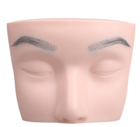 Tête de mannequin réaliste pour la pratique des extensions de cils et de sourcils avec cheveux injectés, nouveaux modèles de formation pour salons de beauté