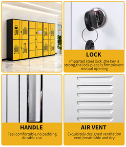 Casier intelligent pour bagages pour aéroports et gares, boîte à <span class=keywords><strong>colis</strong></span> extérieure étanche avec contrôle par application, armoire de rangement Plug & Play - Product Image 4