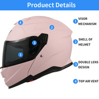 Casque de moto intégral pour adultes en ABS, double visière, homologué ECE, toutes saisons, modèle FF935 de la marque MY, intérieur respirant