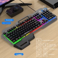 Clavier de jeu GK70, touches flottantes, rétroéclairage filaire, plaque métallique, avec repose-poignets et bouton détachables, clavier de jeu pour joueurs