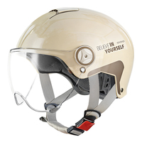 Casque de moto électrique en gros directement de l'usine, casque de sécurité unisexe 3/4 ouvert pour scooter et cyclomoteur, toutes saisons