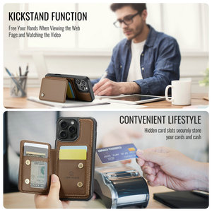 Jeehood Custodia a Portafoglio 2 in 1 per <span class=keywords><strong>iPhone</strong></span> 16 14 13 12 <span class=keywords><strong>11</strong></span>, <span class=keywords><strong>Cover</strong></span> Magnetica Nera in <span class=keywords><strong>Pelle</strong></span> per <span class=keywords><strong>iPhone</strong></span> 15 Pro Max con Porta Carte - Product Image 3