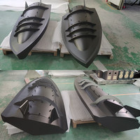 Bateau de relevé hydrographique composite en fibre de verre, fabrication OEM, coque de navire sans pilote sur mesure