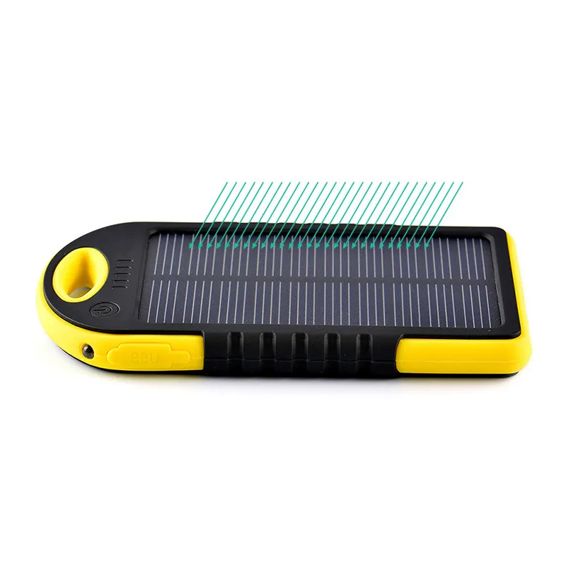 2020 del commercio all'ingrosso universale 4000mAh mini mobile del pannello solare portatile impermeabile di smart led banca di potere del caricatore con logo personalizzato