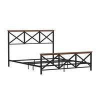 Neu eingetroffen: Schwarzes Metallbettgestell, kundenspezifische Größen (Twin, Full, Queen, King), einfache Montage, robust und langlebig, ideal für Mietwohnungen und Zuhause.