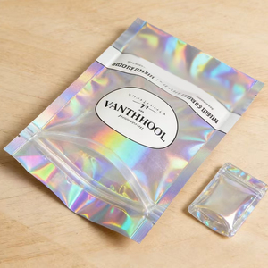 Custom laser design <b>laminated</b> moisture proof three side seal bags small cosmetics sample tool packaging bags - Product Image 5