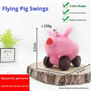 Juguete Antiestrés de Goma con Forma de Cerdo Volador, Muñeco de Juguete Creativo para Aliviar el Estrés, Juguete de Broma para la Oficina, Venta al por Mayor - Product Image 3