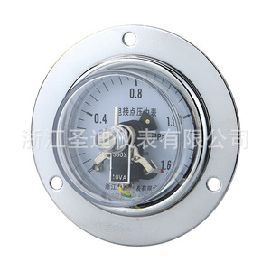 เกจวัดแรงดันแกน YX60ZT พร้อมหน้าสัมผัสไฟฟ้าแบบมีขอบ, เกจวัดแรงดันแกนแบบแม่เหล็กช่วยแรงสำหรับงานอุตสาหกรรมพร้อมขอบ - Product Image 4