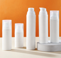 Flacon pompe sans air en plastique PP blanc vide pour emballage cosmétique, sérum, lotion, 30ml, 50ml, 60ml, 80ml, 100ml