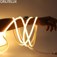 Tira de LED COB de 100M 220V, 288 LED, IP67, 950lm, 50cm, de Cobre, para Iluminación de Paisajes y Contornos de Edificios