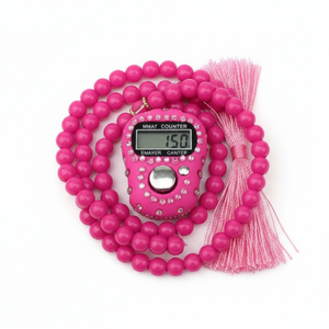 Electronic Digital Misbaha Counter Classic Muslim Wedding Ramadan Eid Gift Set Islamic <b>Beaded</b> <b>Bracelets</b> Customized Color - Product Image 2
