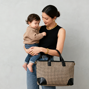 <span class=keywords><strong>Sac</strong></span> à <span class=keywords><strong>langer</strong></span> portable pour bébé en cuir PU à imprimé pied-de-poule personnalisé par le fabricant, <span class=keywords><strong>sac</strong></span> à main pour maman, <span class=keywords><strong>sac</strong></span> à <span class=keywords><strong>langer</strong></span> pour <span class=keywords><strong>jumeaux</strong></span> - Product Image 3