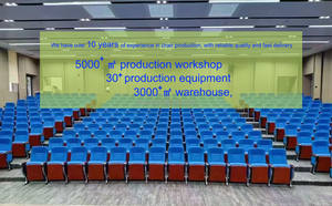 Эргономичное традиционное складное экологически чистое кресло для аудитории, вращающееся сиденье, удобная театральная мебель для школьных церквей - Product Image 6