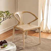 Chaise de salle à manger minimaliste en bois massif de style japonais et chinois pour bureau à domicile, hôtel, cuisine, meubles de table d'étude