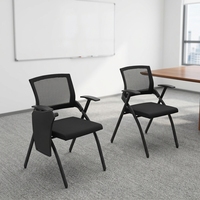 Chaise de formation pliante avec tablette d'écriture, chaise d'école avec accoudoirs, chaise de conférence ergonomique, chaises d'étudiant pour l'école