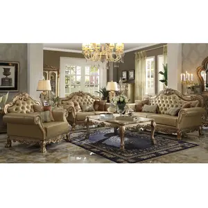 New arrival hand made furniture living room furniture Royal furniture sofa set