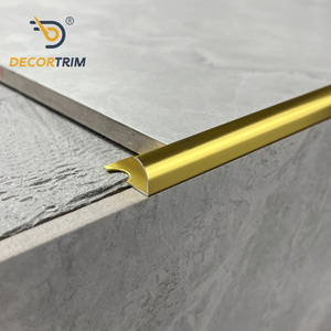 <span class=keywords><strong>Perfil</strong></span> <span class=keywords><strong>protector</strong></span> <span class=keywords><strong>de</strong></span> borde <span class=keywords><strong>de</strong></span> mármol DECORTRIM OEM/ODM <span class=keywords><strong>de</strong></span> fábrica, <span class=keywords><strong>de</strong></span> aluminio/acero inoxidable, con múltiples formas, para ángulos <span class=keywords><strong>de</strong></span> cerámica - Product Image 2