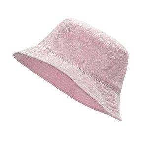 หมวกชาวประมงสีชมพูเงาวาวสำหรับผู้หญิงปัก3D แฟชั่นแนวสตรีทสไตล์ลำลองสำหรับตกปลาในชีวิตประจำวัน - Product Image 3