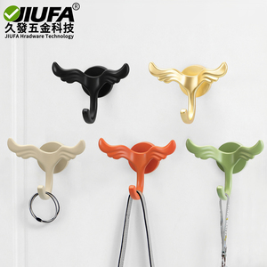 JIUFA Wing Shaped Coat Hooks Wall Mounted No Drilling Required Creative <b>Clothes</b> Hook For Entryway Bathroom - Product Image 1