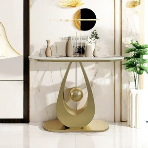 Mesa <span class=keywords><strong>Consola</strong></span> de Estilo Italiano Moderno y Minimalista, de Piedra, de Lujo, para la Entrada, Mesa de Pared para <span class=keywords><strong>Sala</strong></span> de Estar - Product Image 2