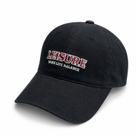 Casquette de baseball personnalisée avec logo brodé noir effet vieilli, six panneaux, style Dad Hat, streetwear, visière incurvée, en sergé de coton, vente en gros OEM
