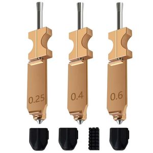 ชุดหัวฉีด HzdaDeve 3Pk Hotend ขนาด 0.25 มม. 0.4 มม. 0.6 มม. แบบโลหะถอดเร็ว สำหรับเครื่องพิมพ์ Flashforge Ad5X - Product Image 1
