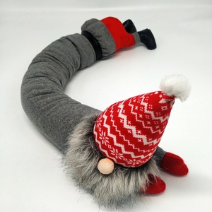 Personnalisé Tissu Gris Gnome de Noël Butée de <span class=keywords><strong>Porte</strong></span> Long <span class=keywords><strong>Corps</strong></span> Sable Gnome En Peluche Décor <span class=keywords><strong>Porte</strong></span> Fenêtre <span class=keywords><strong>Garde</strong></span> Bouche - Product Image 4